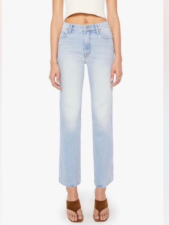 MOTHER Denim - Mother Dazzler Light Wash Straight-Leg Women’s Jeans - Light Blue